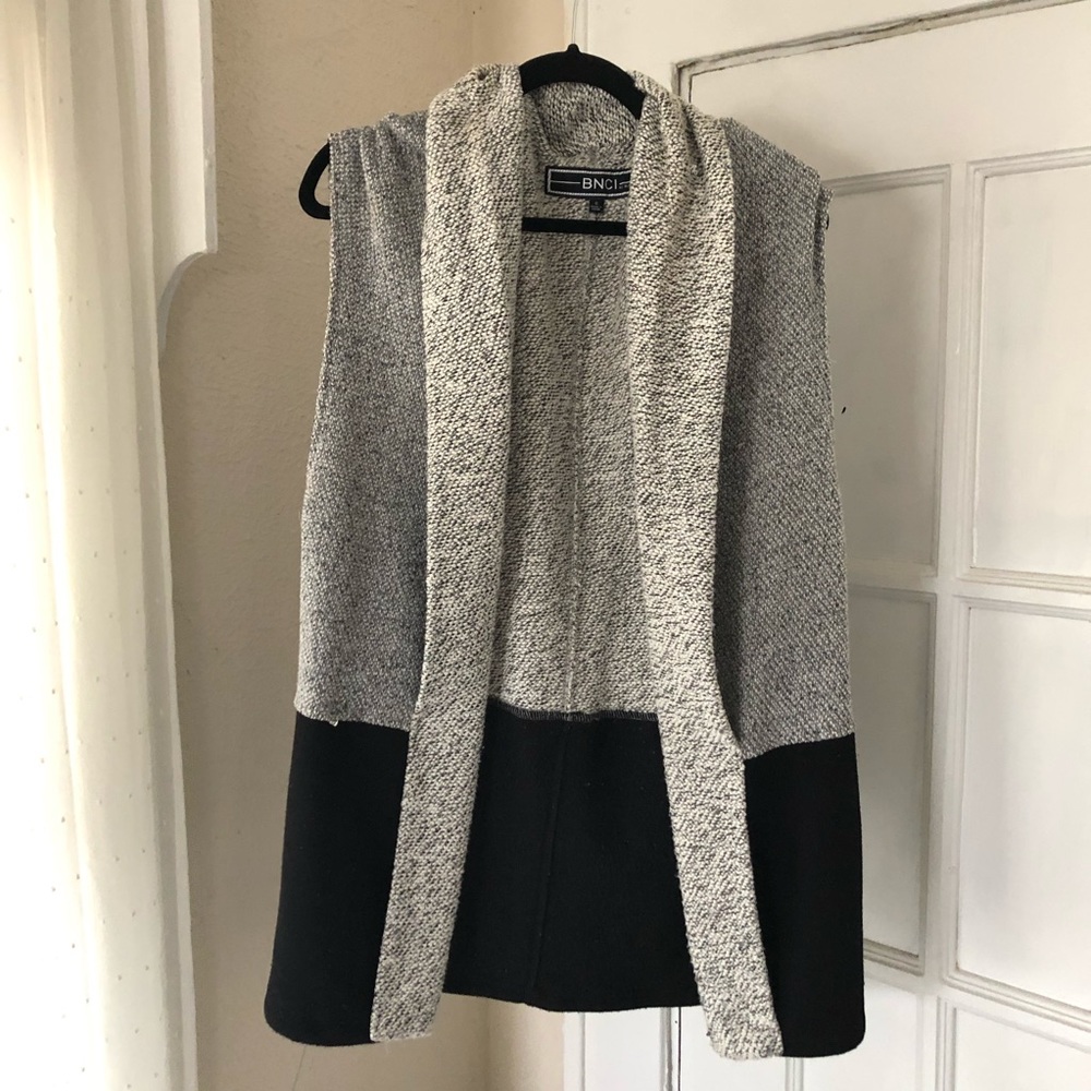 Black and grey cardigan